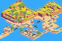 Thumbnail for a map of Kangaroo Hoodoos Outback (In-Game Map) for the GBA game Spyro: Attack Of The Rhynocs.