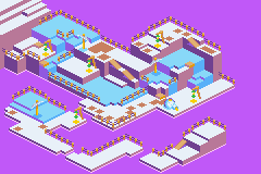 Thumbnail for a map of Yeti Serengeti Frontier Region (In-Game Map) for the GBA game Spyro: Attack Of The Rhynocs.