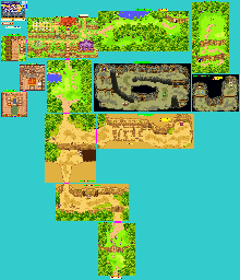 Thumbnail for a map of Hotel, Forest & Plateau for the GBA game Summon Night: Craft Sword Monogatari - Hajimari no Ishi.