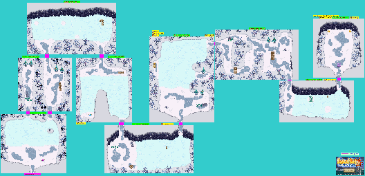 Thumbnail for a map of Glacier Gorge A15 - 23 for the GBA game Summon Night: Swordcraft Story 2.