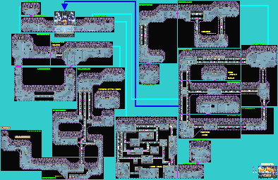 Thumbnail for a map of Ruined Factory B1 - 6 for the GBA game Summon Night: Swordcraft Story 2.
