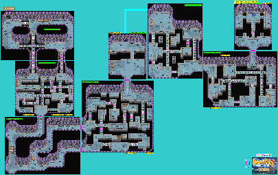 Thumbnail for a map of Ruined Factory B7 - 8 for the GBA game Summon Night: Swordcraft Story 2.