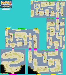 Thumbnail for a map of Subterranean Bay A16 - 20 for the GBA game Summon Night: Swordcraft Story 2.
