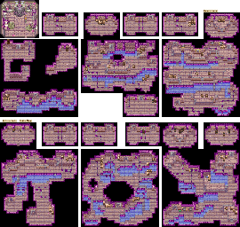 Thumbnail for a map of Labyrinth 13-18 for the GBA game Summon Night: Swordcraft Story.