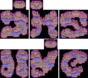 Thumbnail for a map of Labyrinth 25-30 for the GBA game Summon Night: Swordcraft Story.