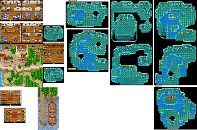 Thumbnail for a map of Rugista Island for the GBA game Summon Night: Swordcraft Story.