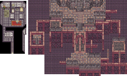 Thumbnail for a map of Upper Wystern for the GBA game Summon Night: Swordcraft Story.
