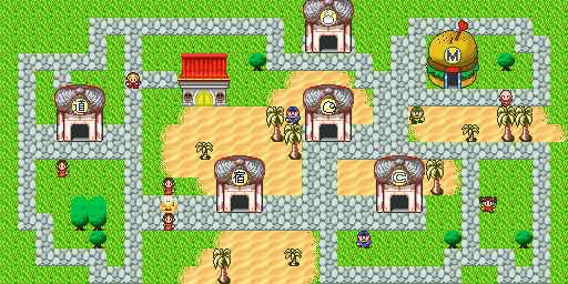 Thumbnail for a map of Super Chinese 2 Advance Chatzy for the GBA game Super Chinese 1+2 Advance.