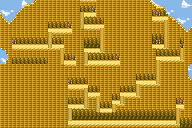 Thumbnail for a map of Super Chinese 2 Advance Mt. Cone-Rum for the GBA game Super Chinese 1+2 Advance.