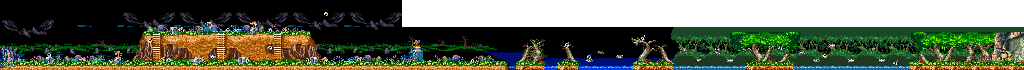 Thumbnail for a map of Arrange Mode Stage 4 for the GBA game Super Ghouls 'N Ghosts.