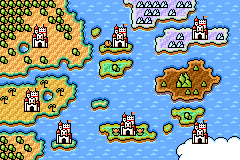 Thumbnail for a map of Mushroom World for the GBA game Super Mario Advance 4: Super Mario Bros. 3.