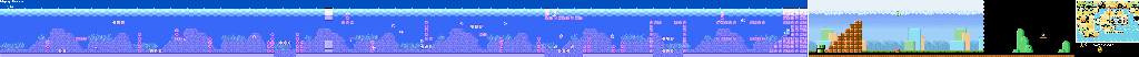 Thumbnail for a map of World e+ Classic World 2-2 for the GBA game Super Mario Advance 4: Super Mario Bros. 3.