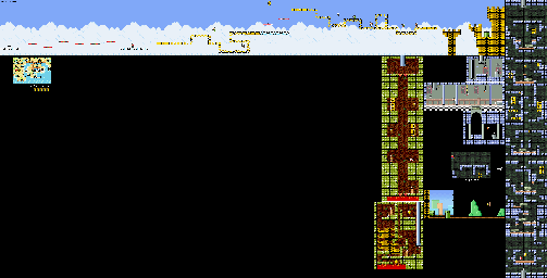 Thumbnail for a map of World e+ Level E20: A Towering Tour for the GBA game Super Mario Advance 4: Super Mario Bros. 3.