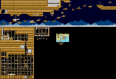 Thumbnail for a map of World e+ Level E29: Bowser's Airship 1 for the GBA game Super Mario Advance 4: Super Mario Bros. 3.