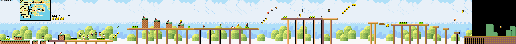 Thumbnail for a map of World e+ Level P2: No Time To Dawdle for the GBA game Super Mario Advance 4: Super Mario Bros. 3.