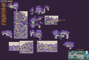 Thumbnail for a map of Mt. Illusia for the GBA game Sword Of Mana.