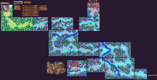Thumbnail for a map of Mushboom Forest for the GBA game Sword Of Mana.