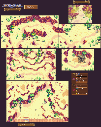 Thumbnail for a map of Prickly Desert for the GBA game Sword Of Mana.