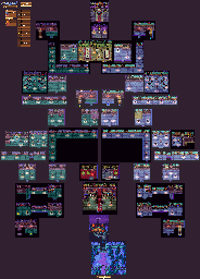 Thumbnail for a map of Vinquette Hall for the GBA game Sword Of Mana.