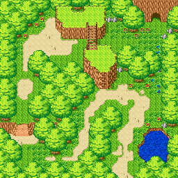 Thumbnail for a map of Takedama Forest for the GBA game Telefang II: Power Version & Speed Versions.