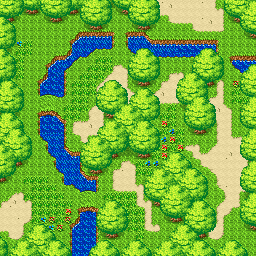 Thumbnail for a map of Tokaribe Prairie for the GBA game Telefang II: Power Version & Speed Versions.