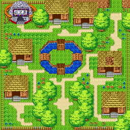 Thumbnail for a map of Tokaribe Town for the GBA game Telefang II: Power Version & Speed Versions.