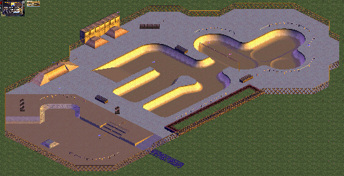 Thumbnail for a map of Marseille, France for the GBA game Tony Hawk's Pro Skater 2.