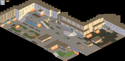 Thumbnail for a map of School II - Southern Cali for the GBA game Tony Hawk's Pro Skater 2.