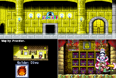 Thumbnail for a map of Golden Pyramid Golden Diva for the GBA game Wario Land 4.