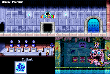 Thumbnail for a map of Sapphire Passage Catbat for the GBA game Wario Land 4.