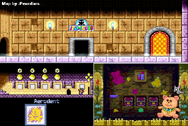 Thumbnail for a map of Topaz Passage Aerodent for the GBA game Wario Land 4.