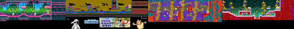 Thumbnail for a map of Tale Of The Spirit Of Fright Mission 6-1 for the GBA game Yoshi: Topsy-Turvy.