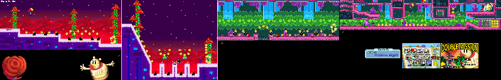 Thumbnail for a map of Tale Of The Spirit Of Fright Mission 6-11 for the GBA game Yoshi: Topsy-Turvy.