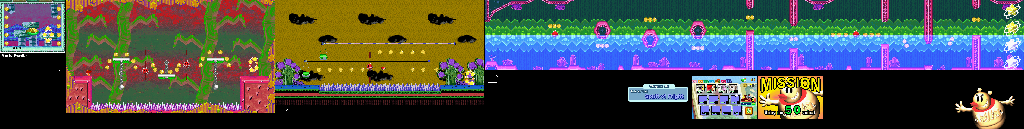Thumbnail for a map of Tale Of The Spirit Of Fright Mission 6-4 for the GBA game Yoshi: Topsy-Turvy.