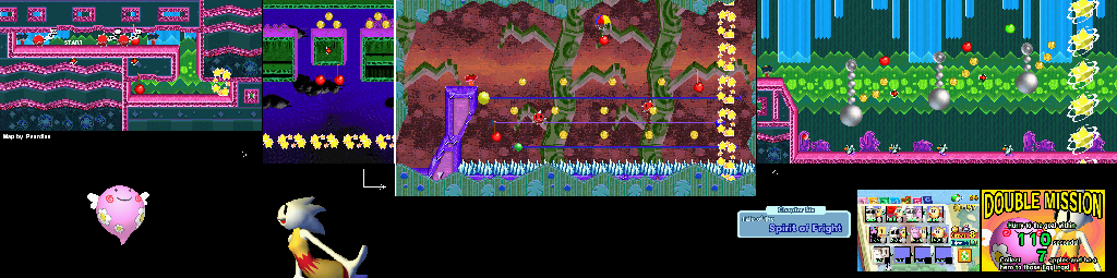 Thumbnail for a map of Tale Of The Spirit Of Fright Mission 6-9 for the GBA game Yoshi: Topsy-Turvy.