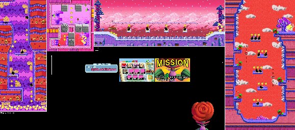 Thumbnail for a map of Tale Of The Spirit Of Kindness Mission 5-5 for the GBA game Yoshi: Topsy-Turvy.