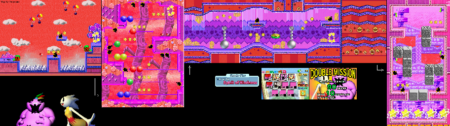 Thumbnail for a map of Tale Of The Spirit Of Kindness Mission 5-6 for the GBA game Yoshi: Topsy-Turvy.