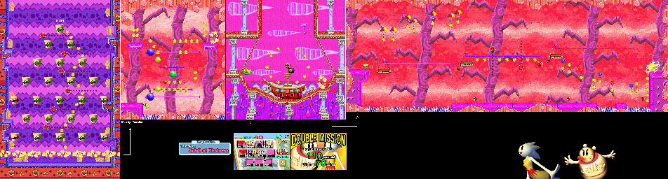 Thumbnail for a map of Tale Of The Spirit Of Kindness Mission 5-7 for the GBA game Yoshi: Topsy-Turvy.