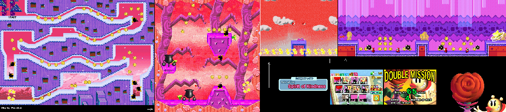 Thumbnail for a map of Tale Of The Spirit Of Kindness Mission 5-9 for the GBA game Yoshi: Topsy-Turvy.