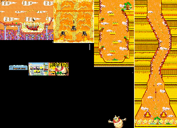 Thumbnail for a map of Tale Of The Spirit Of Money Mission 2-3 for the GBA game Yoshi: Topsy-Turvy.