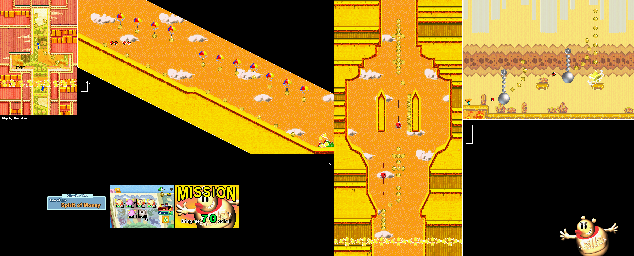 Thumbnail for a map of Tale Of The Spirit Of Money Mission 2-6 for the GBA game Yoshi: Topsy-Turvy.