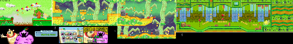 Thumbnail for a map of Tale Of The Spirit Of Power Mission 3-8 for the GBA game Yoshi: Topsy-Turvy.