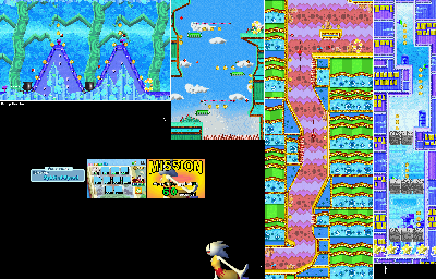Thumbnail for a map of Tale Of The Spirit Of Speed Mission 4-1 for the GBA game Yoshi: Topsy-Turvy.