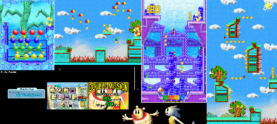 Thumbnail for a map of Tale Of The Spirit Of Speed Mission 4-10 for the GBA game Yoshi: Topsy-Turvy.