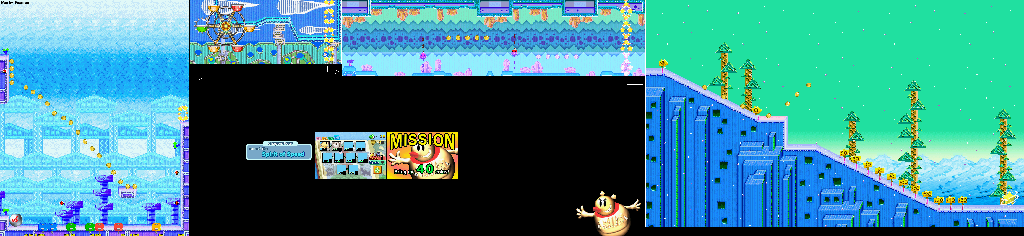 Thumbnail for a map of Tale Of The Spirit Of Speed Mission 4-2 for the GBA game Yoshi: Topsy-Turvy.