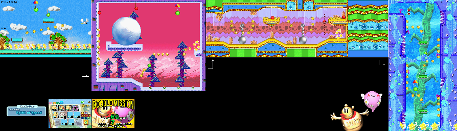 Thumbnail for a map of Tale Of The Spirit Of Speed Mission 4-6 for the GBA game Yoshi: Topsy-Turvy.