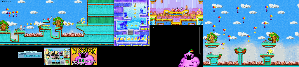 Thumbnail for a map of Tale Of The Spirit Of Speed Mission 4-7 for the GBA game Yoshi: Topsy-Turvy.