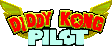 Title screen for the GBA game Diddy Kong Pilot.