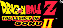 Title screen for the GBA game Dragon Ball Z: The Legacy Of Goku II.