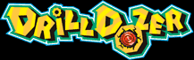 Title screen for the GBA game Drill Dozer.